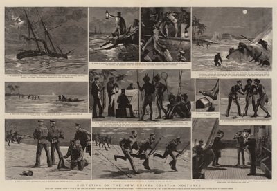 Surveying on the New Guinea Coast, a Nocturne by Joseph Nash